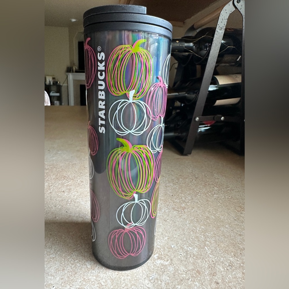 Starbucks Halloween Glow in The Dark Pumpkin Tumbler, 16 fl oz, Grande